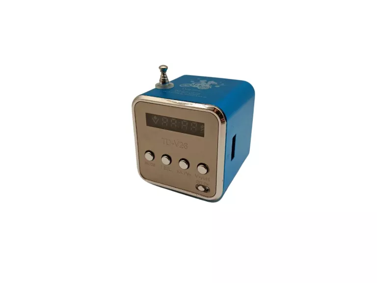 GŁOŚNIK BLUETOOTH Z RADIEM TD-V26 FM CZYTNIK KART PAMIĘCI NIEBIESKI