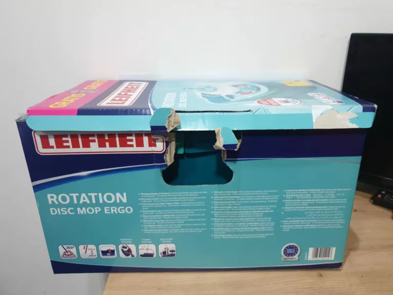 LEIFHEIT MOP OBROTOWY Z WIADREM I PŁYNEM DO MYCIA PODŁÓG ROTATION DISC ERG