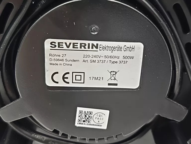 SEVERIN SM 3737 BLENDER KIELICHOWY 1,5L 600W INOX