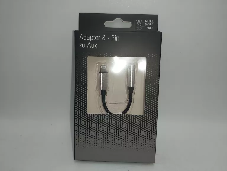 PRZEJŚCIÓWKA ADAPTER LIGHTNING 8 PIN NA AUX WOOLWORTH
