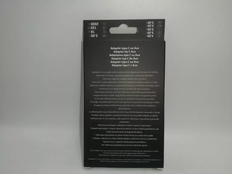 PRZEJŚCIÓWKA ADAPTER TYP C NA AUX WOOLWORTH
