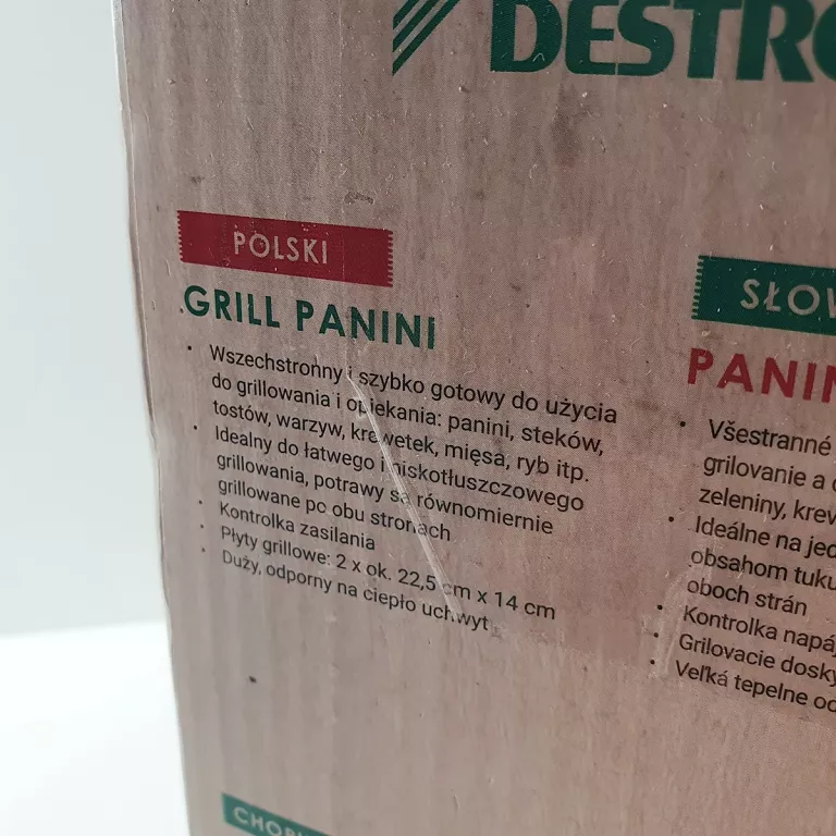 BESTRON PANINI GRILL ELEKTRYCZNY APM123Z 700W DO GRILLOWANIA KANAPEK