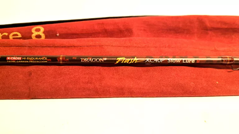WĘDKA DRAGON FLASH SLOW 2.90M 0.5G - 8G + FUTERAŁ PIĘKNE BORDO