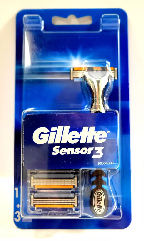 GILLETTE SENSOR 3 MASZYNKA DO GOLENIA + 3 WKŁADY