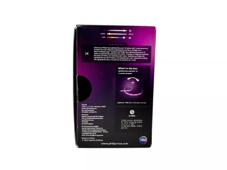PRZEDŁUŻACZ PHILIPS HUE WHITE AND COLOUR AMBIANCE LIGHTSTRIP PLUS 1M