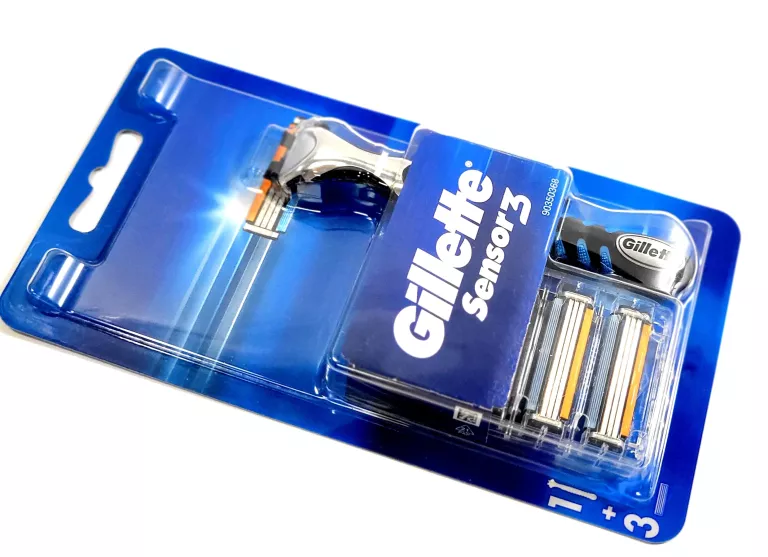 GILLETTE SENSOR 3 MASZYNKA DO GOLENIA + 3 WKŁADY
