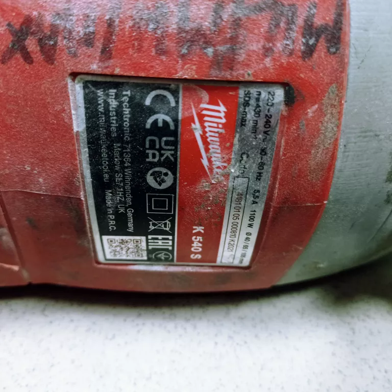 MILWAUKEE.MŁOT UD-OBR.MAX KANGO 540S 7,5J 6,3KG 1100W