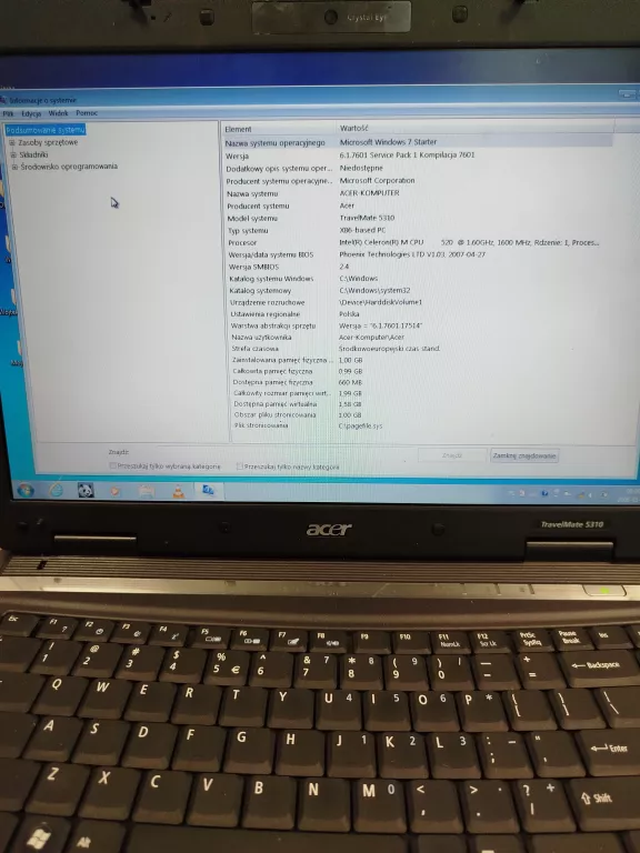 LAPTOP TRAVELMATE 5310 ACER + ZASILACZ