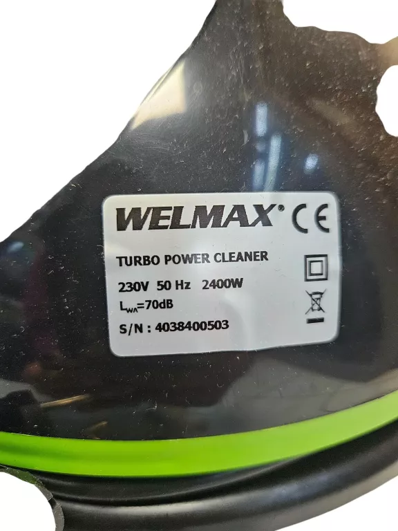 ODKURZACZ PIORĄCY WELMAX TURBO POWER CLEANER 2400W