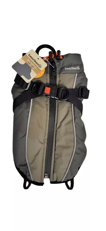 PŁASZCZ DLA PSA BEEZTEES Z SZELKAMI HARNESS MILO GREY 24