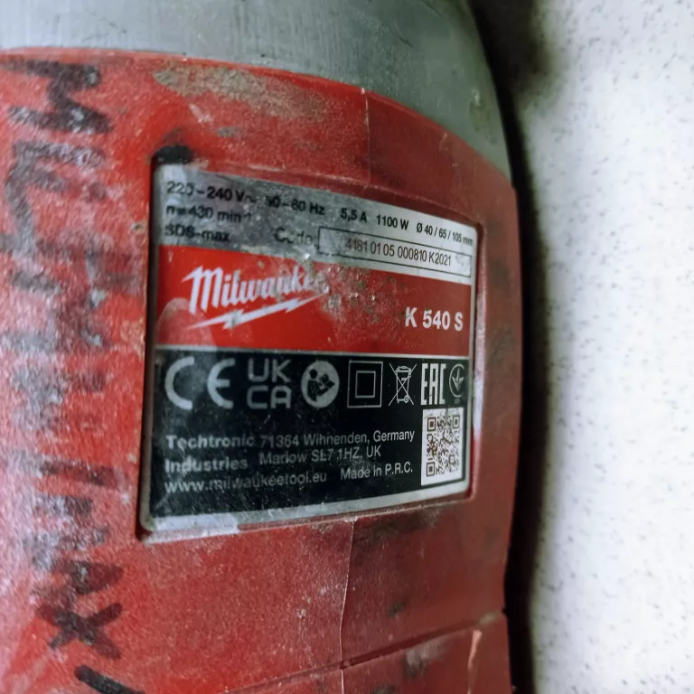 MILWAUKEE.MŁOT UD-OBR.MAX KANGO 540S 7,5J 6,3KG 1100W