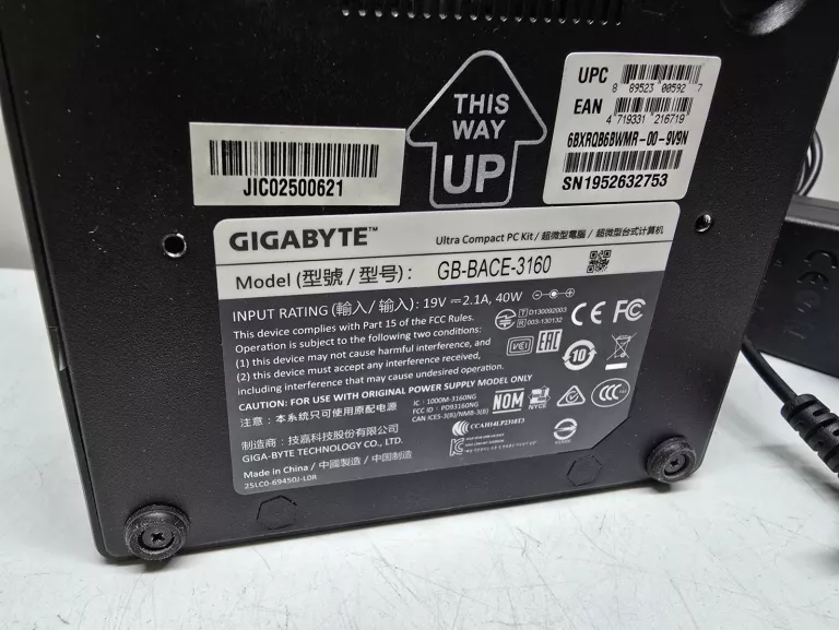 MINI PC GIGABYTE GB-BACE-3160