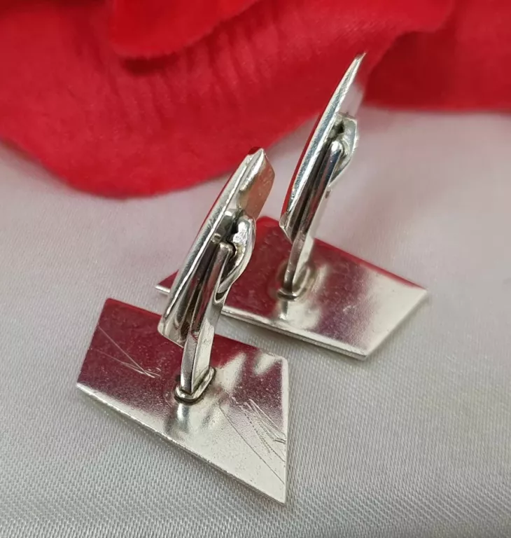 ELEGANCKIE WIZYTOWE MĘSKIE SPINKI DO MANKIETÓW PRÓBA 825 WAGA 12,46 G