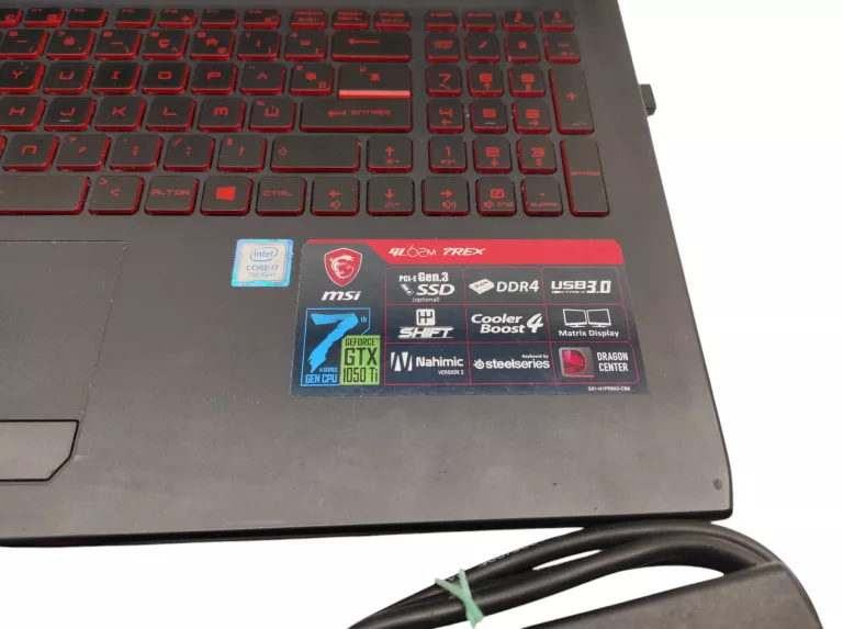 LAPTOP  MSI KATANA MS-16JF " INTEL CORE I7 16 GB MYSZKA ŁADOWARKA