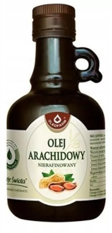 OLEJ ARACHIDOWY TŁOCZONY NA ZIMNO -250ML