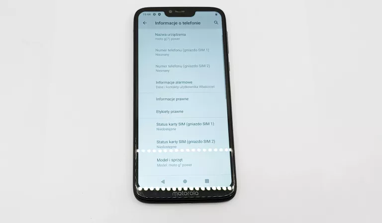 TELEFON MOTOROLA MOTO G7 POWER 64GB CZARNY