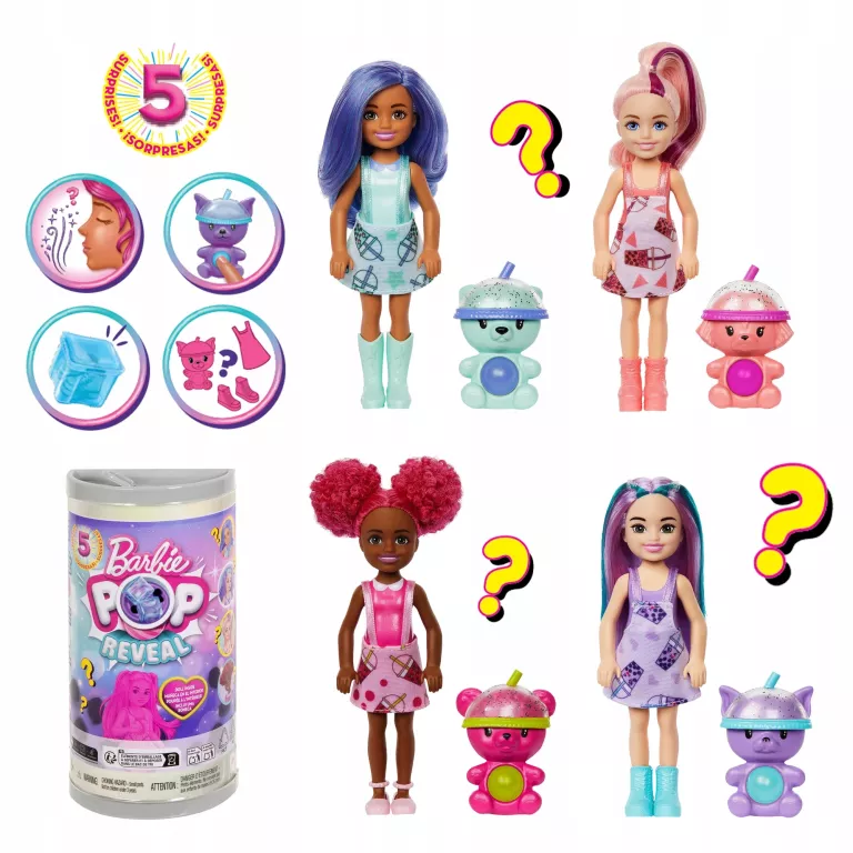 BARBIE POP REVEAL CHELSEA LALKA BUBBLE TEA