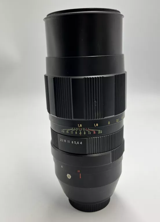 KULTOWY OBIEKTYW MANUALNY JUPITER-21M 4/200 CZARNY Z POKROWCEM SUPER STAN