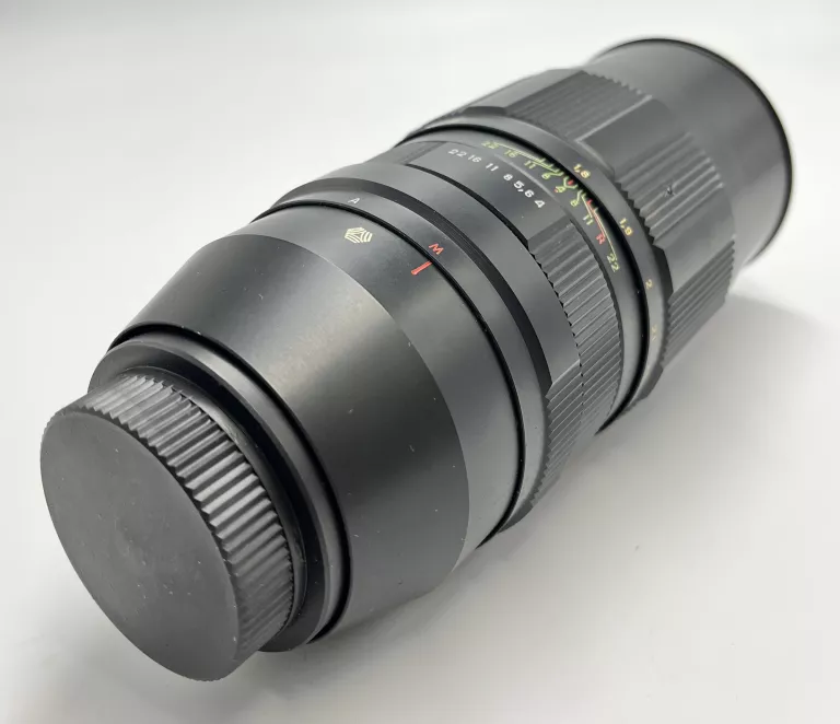 KULTOWY OBIEKTYW MANUALNY JUPITER-21M 4/200 CZARNY Z POKROWCEM SUPER STAN
