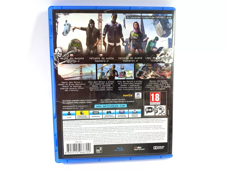 GRA WATCH DOGS 2 SONY PLAYSTATION 4 (PS4)
