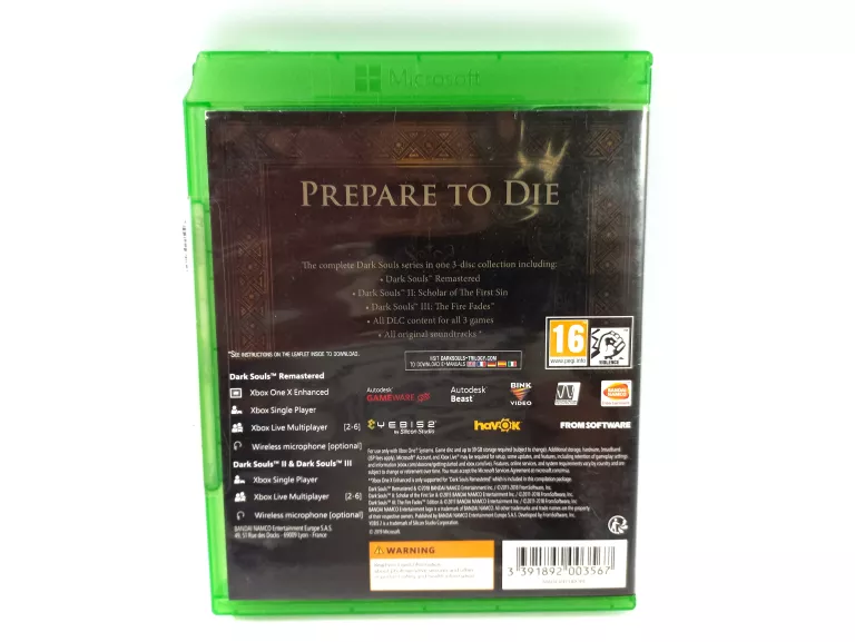 GRA DARK SOULS TRILOGY MICROSOFT XBOX ONE