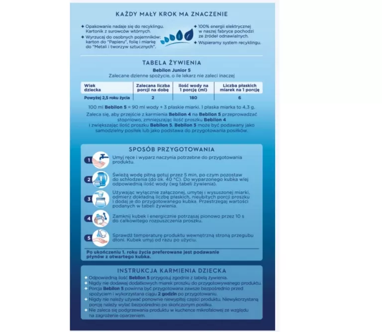 BEBILON 5 PRONUTRA ADVANCE JUNIOR DLA PRZEDSZKOLAKA 1000 G 02/08/2025