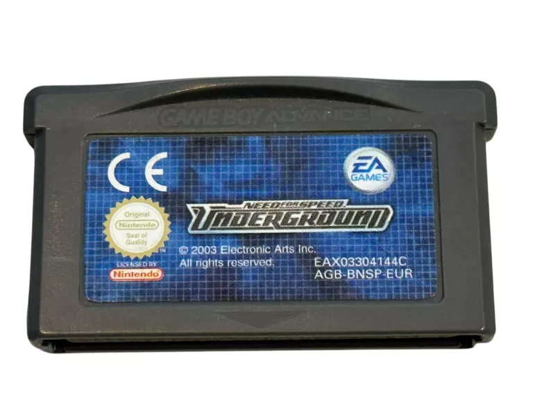 GRA NA NINTENDO GAMEBOY ADVANCE NFS UNDERGROUND
