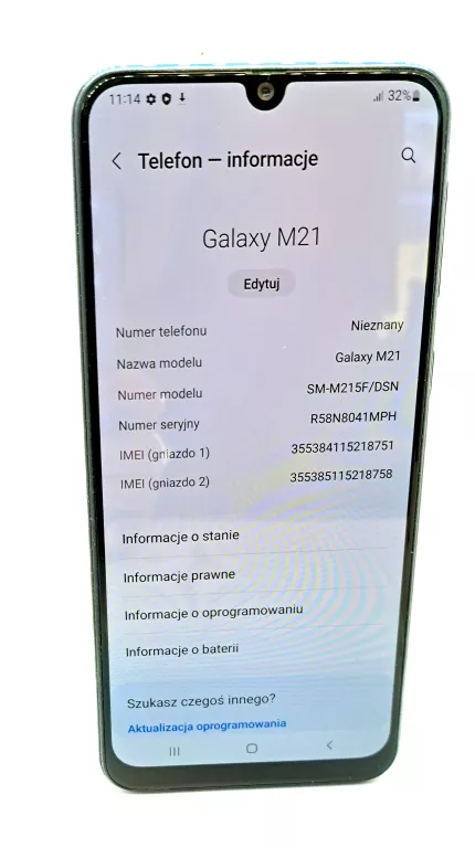 SMARTFON SAMSUNG M21 BN 64GB NIEBIESKI