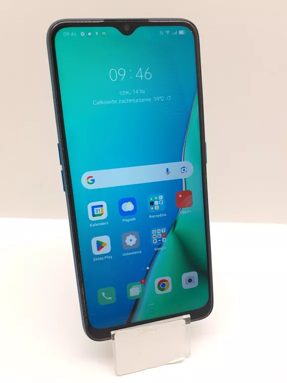 SMARTFON OPPO A9 2020 4/128GB 6.5" NIEBIESKI, EXTRA STAN!