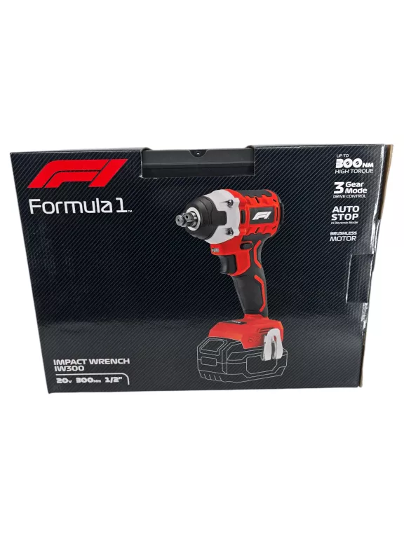 KLUCZ UDAROWY DO KÓŁ FORMULA 1 + NASADKI IW300 300 NM 20 V BEZSZCZOTKOWY