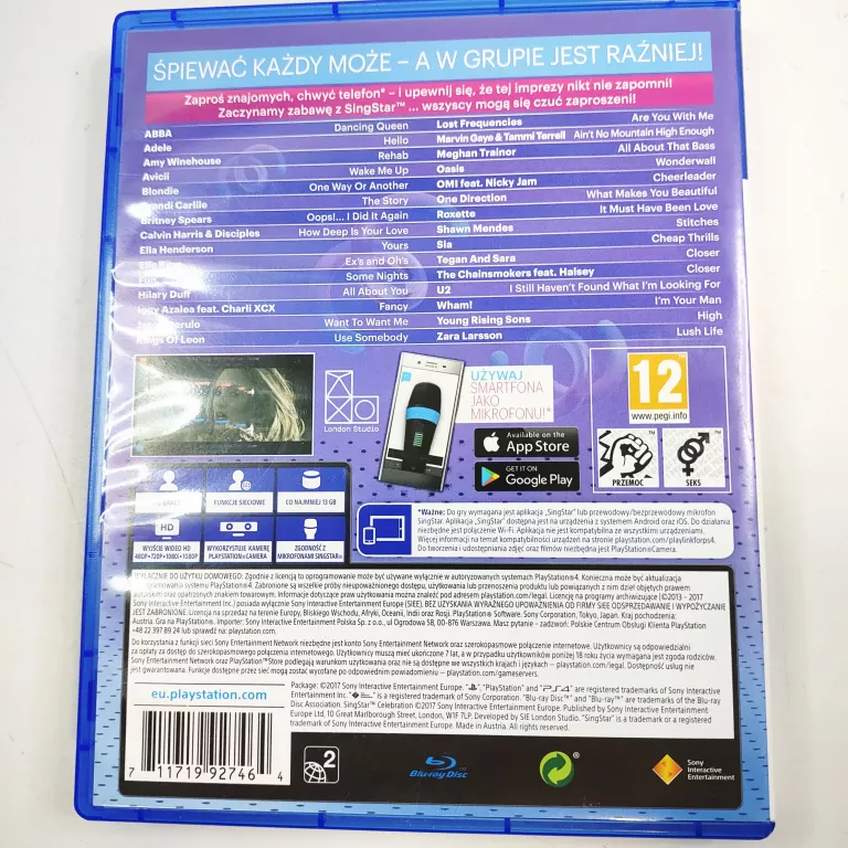 SINGSTAR CELEBRATION GRA NA PS4