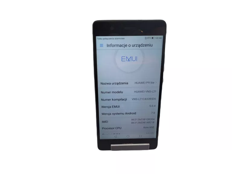 TELEFON HUAWEI P9 LITE 2GB/16GB CZARNY 5,2" NFC LTE