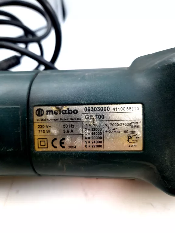 SZLIFIERKA PROSTA METABO GE 700