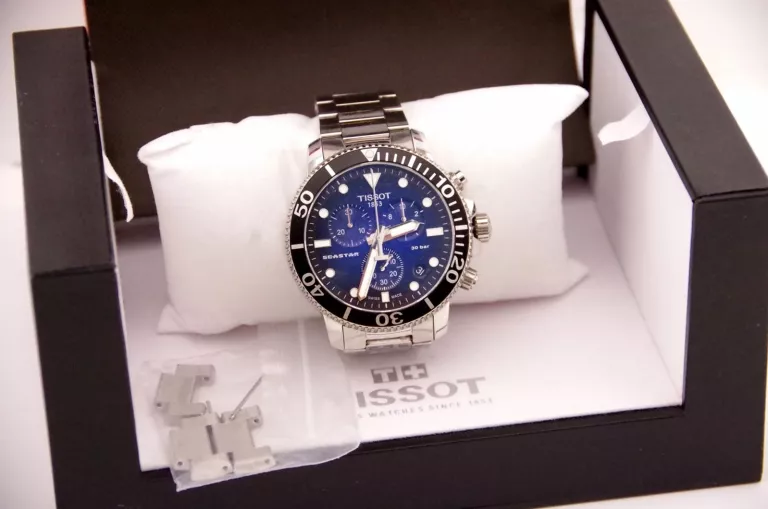 MEGA MĘSKI TISSOT SEASTAR 1000 CHRONOGRAPH T120.417.11.041.01 DAWCA CZĘSCI