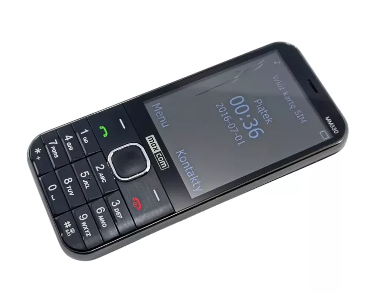 TELEFON KOMÓRKOWY MAXCOM MM330 64 MB / 128 MB CZARNY