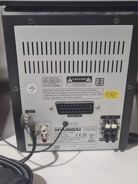 MINI WIEŻA HYUNDAI MSD 861 DRU CD / MP3 / USB + PILOT