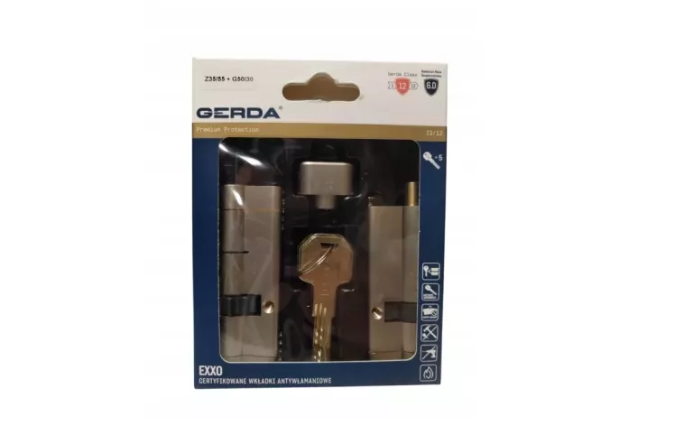 ZESTAW WKŁADEK DO ZAMKA EXXO Z35/55 + X30/50 GERDA