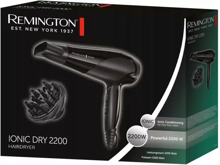 REMINGTON SUSZARKA DO WŁOSÓW Z JONIZACJĄ KONCENTRATOR DYFUZOR ZIMNY NAWIEW