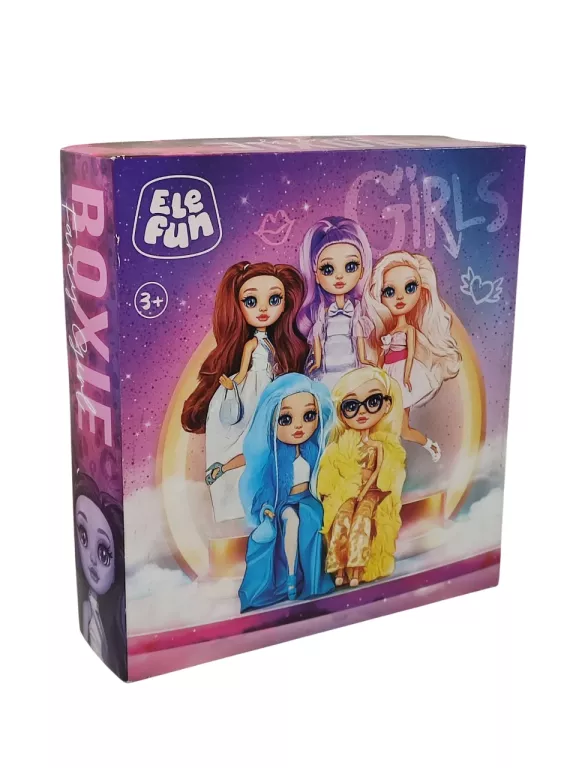 ELEFUN LALKA ROXIE FANCY GIRL SHINE LIKE A STAR + AKCESORIA JASNY RÓŻ