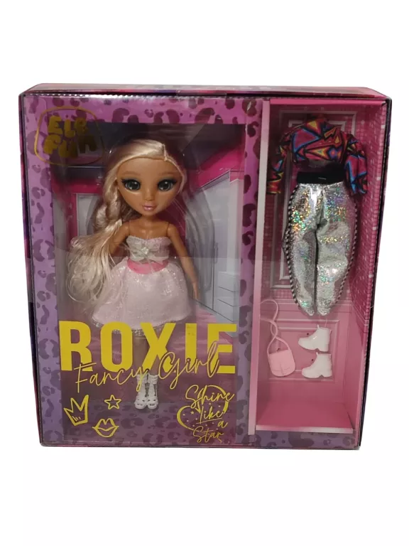 ELEFUN LALKA ROXIE FANCY GIRL SHINE LIKE A STAR + AKCESORIA JASNY RÓŻ