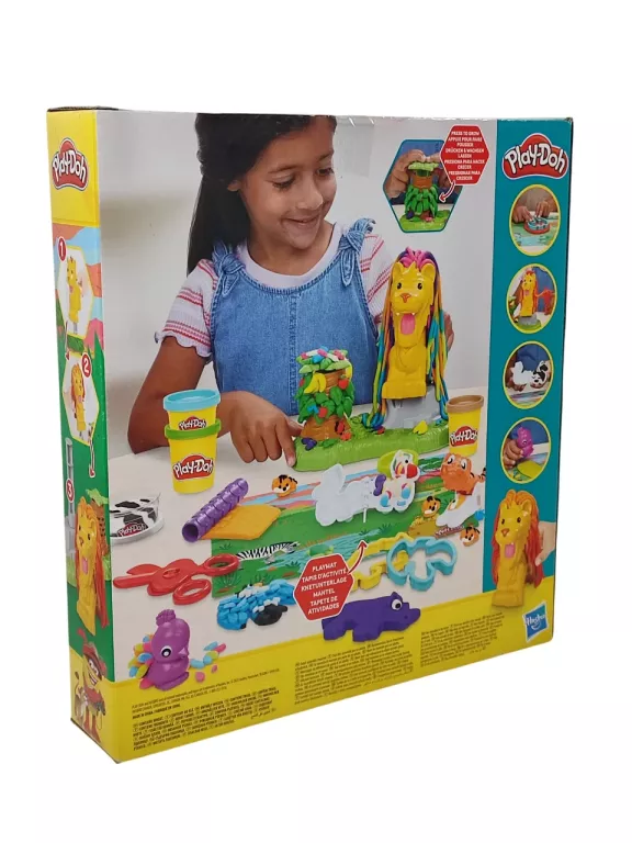 PLAY-DOH CIASTOLINA ZESTAW LEW I PRZYJACIELE Z DŻUNGLI ZWIERZĄTKA F7221