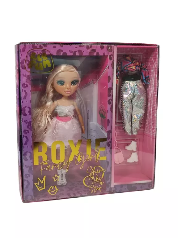 ELEFUN LALKA ROXIE FANCY GIRL SHINE LIKE A STAR + AKCESORIA JASNY RÓŻ