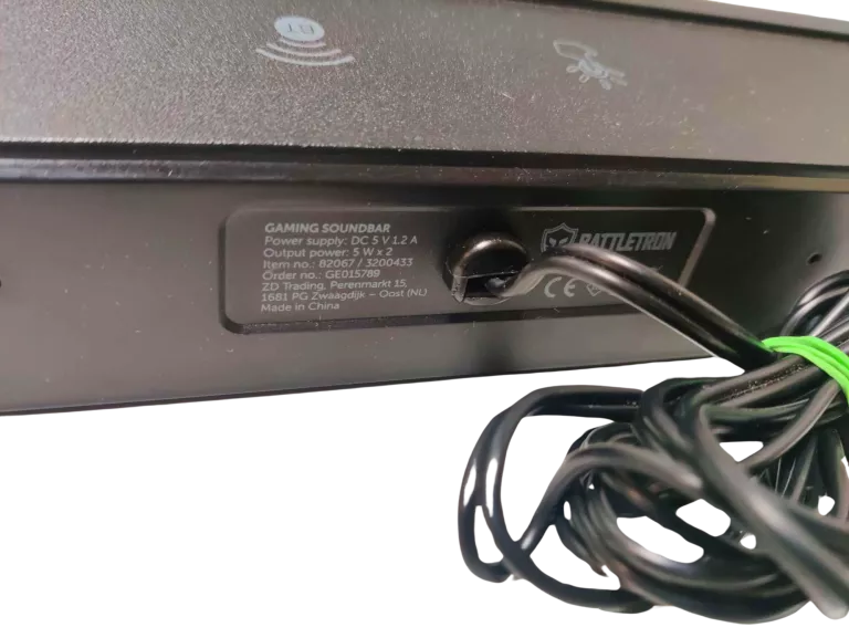 GŁOŚNIK SOUNDBAR GAMINGOWY RGB BATTLETRON