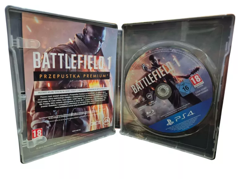 GRA PS4 BATTLEFIELD 1 STEELBOOK PL SUPER STAN!