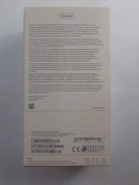 TELEFON APPLE IPHONE 8 64GB 100%/PUDEŁKO