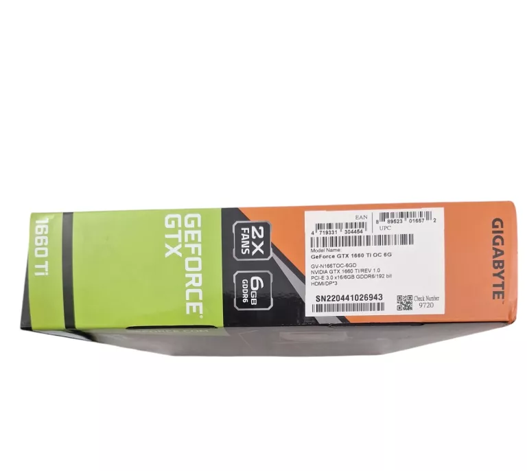 KARTA GRAFICZNA GIGABYTE GEFORCE GTX 1660TI 6GB