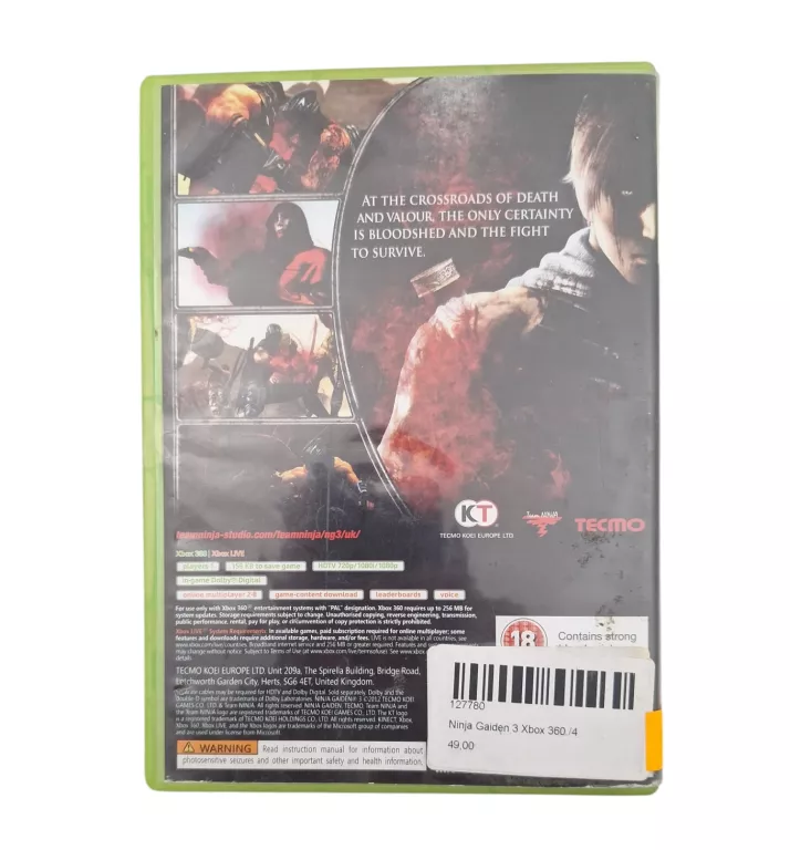 GRA NINJA GAIDEN 3 XBOX 360