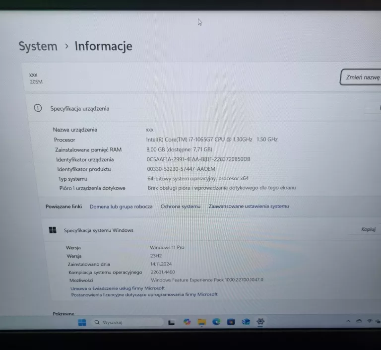 LAPTOP LENOVO THINKBOOK 15-IIL