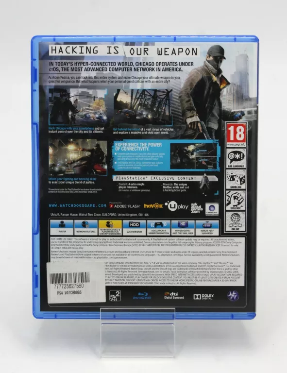 GRA PS4 WATCH DOGS SONY PLAYSTATION 4 (PS4)