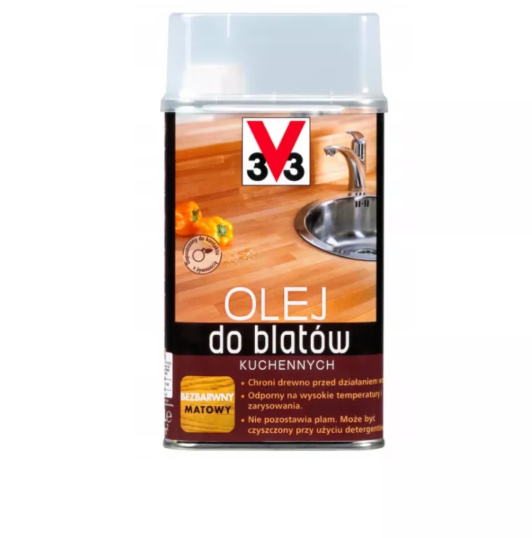 3V3 OLEJ DO BLATÓW KUCHENNYCH 0.5L BEZBARWNY V33